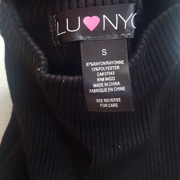 Ribbed mock neck 1/2 sleeve - Picture 3 of 3